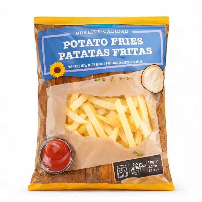 Papas prefritas de 1 kg