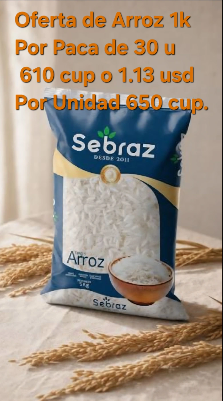 Arroz Blanco Sebraz 1kg