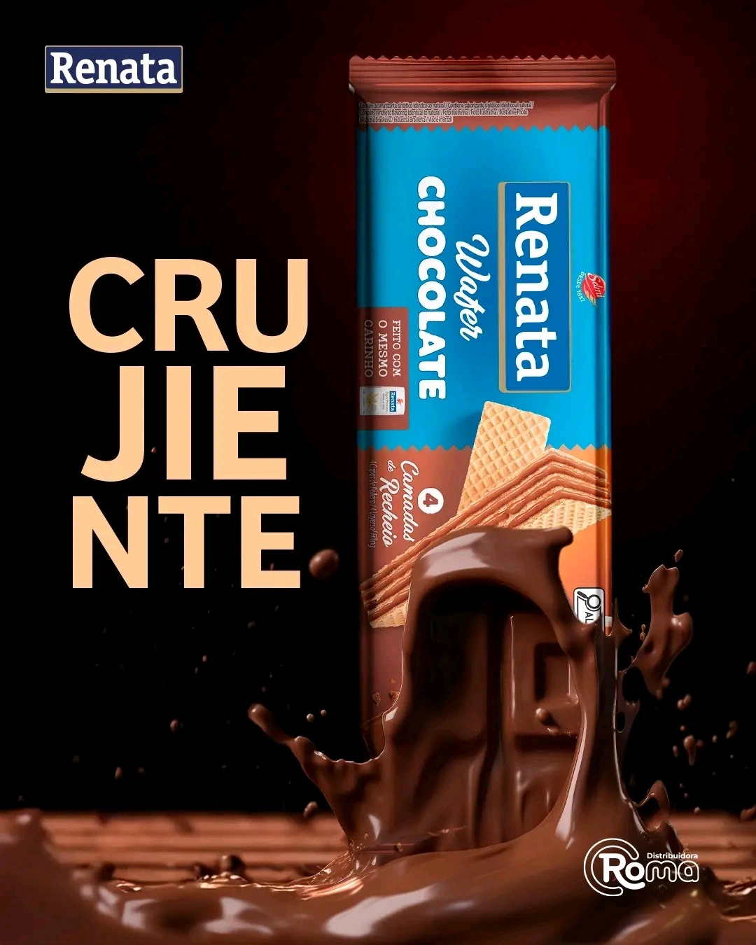 Wafer sabor chocolate 115 g Renata