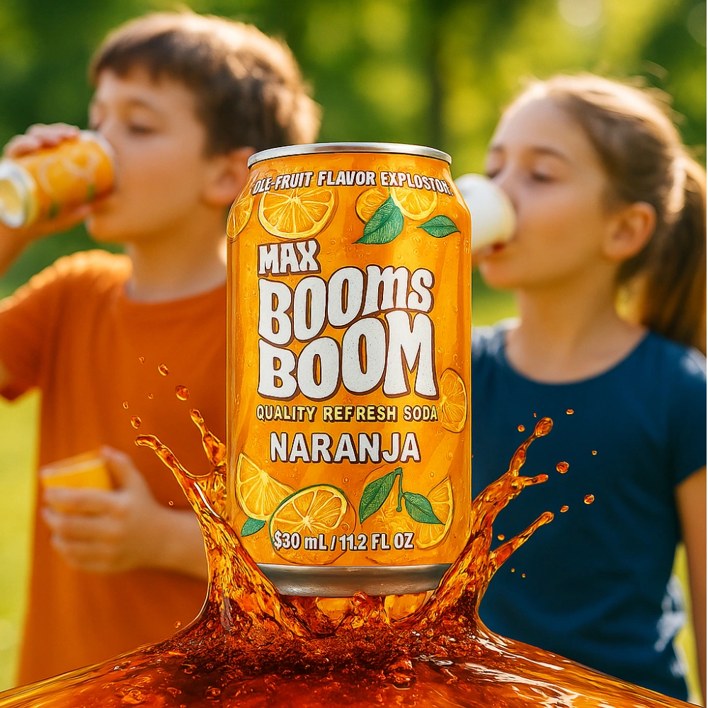 Refresco Max Boom de Naranja
