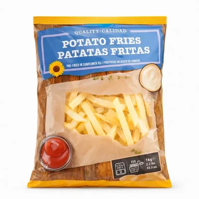 Paquete de papas prefritas 1 Kg