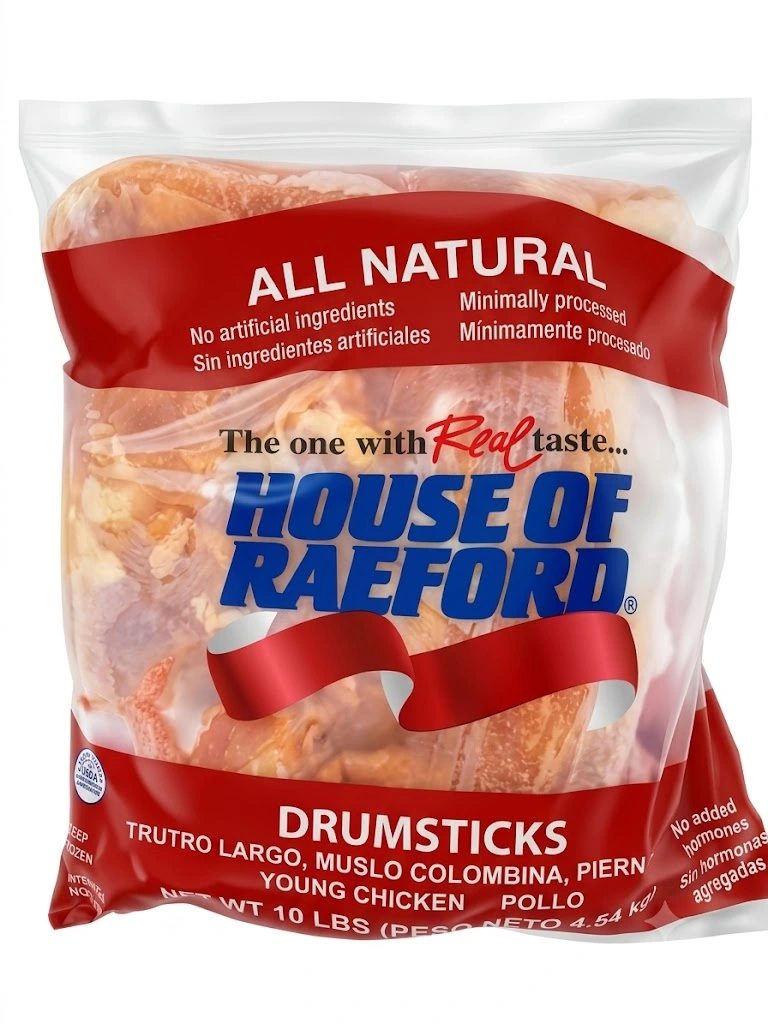 Paquete de muslo de pollo 10 Lb